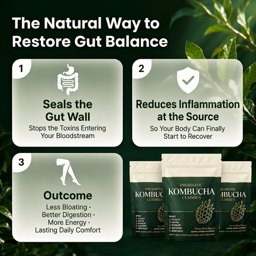 Kombucha Probiotic Gummies for Digestive Support